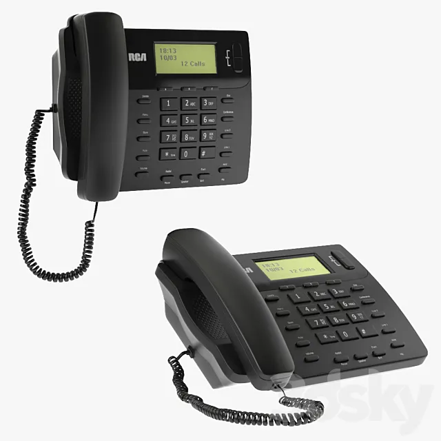 RCA 25201RE1 Telephone 3DS Max Model