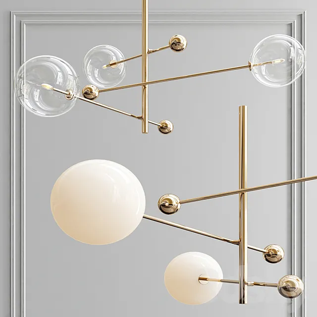 RD15 3 Arm Chandelier 3DS Max Model