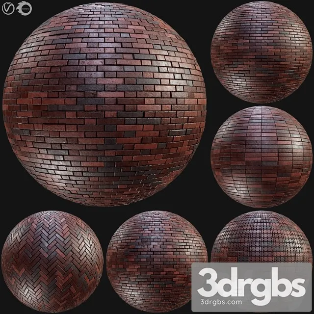 Realistic brick pbr material vol10