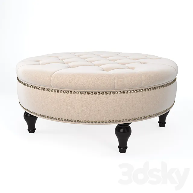 Reasor Cocktail Ottoman 3ds Max