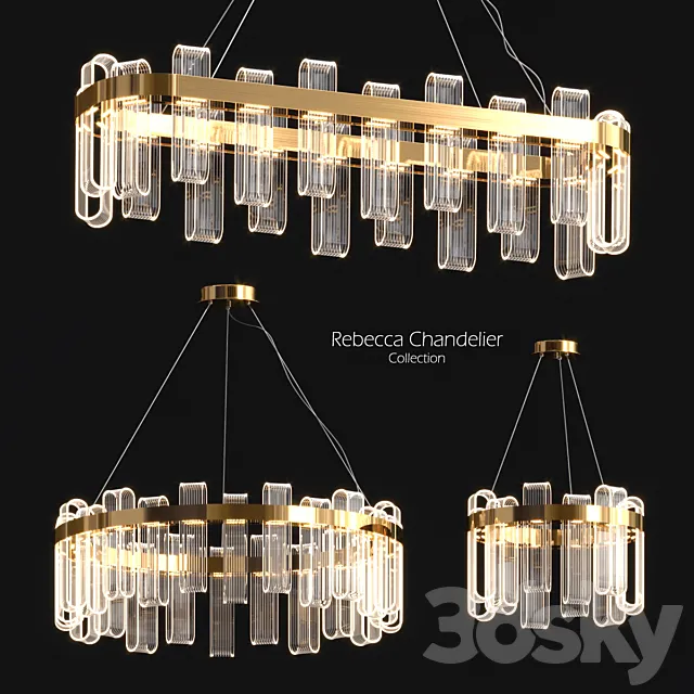 Rebecca Chandelier Collection 3ds Max