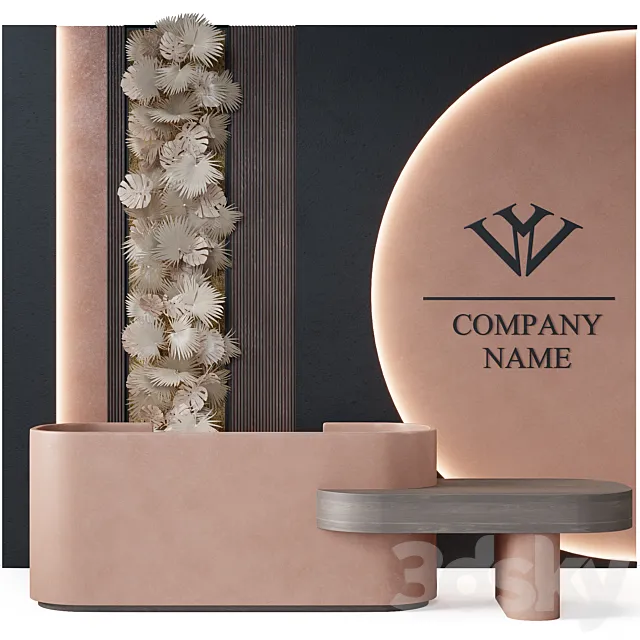 Reception Desk 17 3DS Max Model