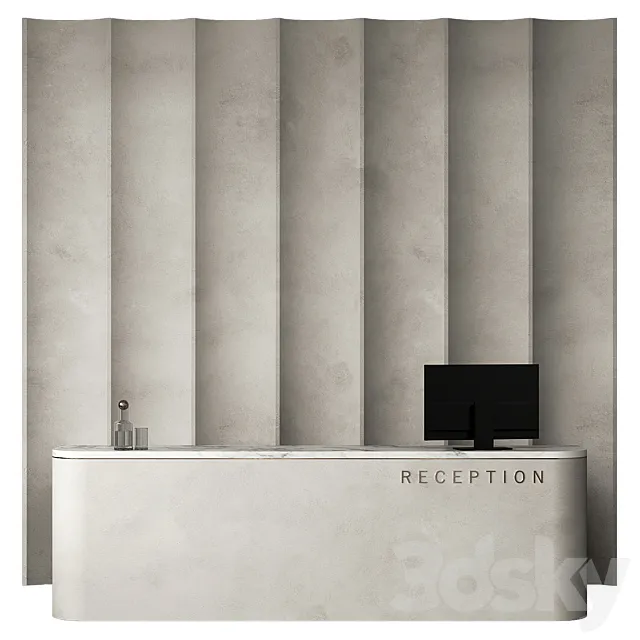 Reception desk 23 3ds Max