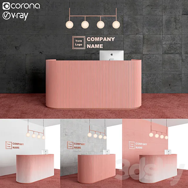 Reception desk 3DS Max Model