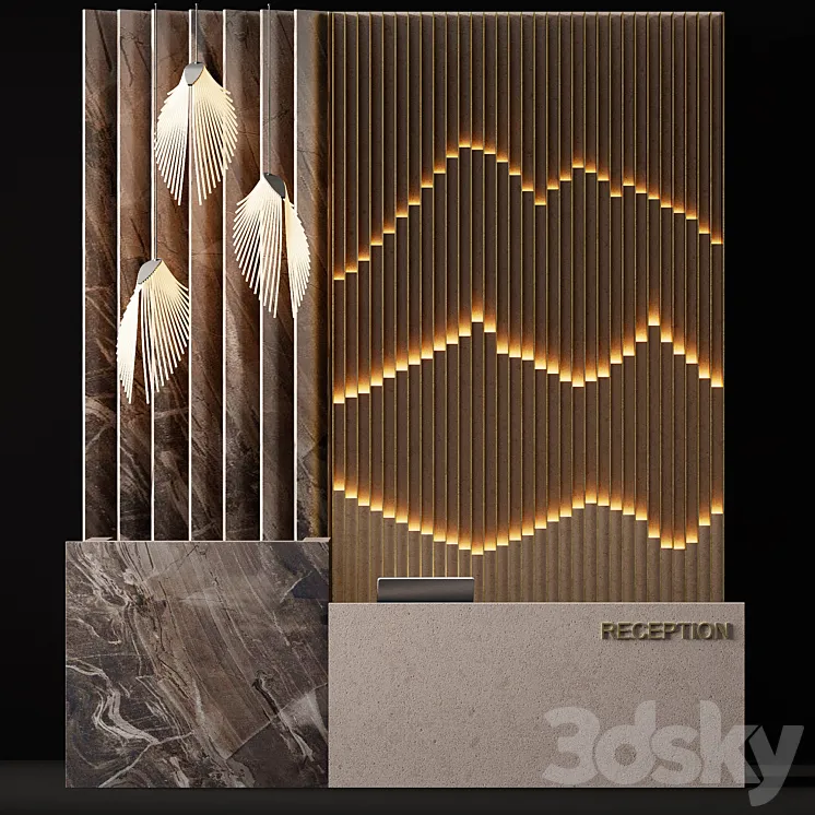 Reception desk 5 3DS Max