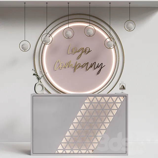 Reception Desk 7 3DS Max Model