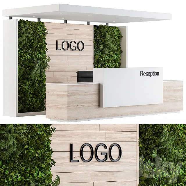 Reception FitoWall Design 3ds Max