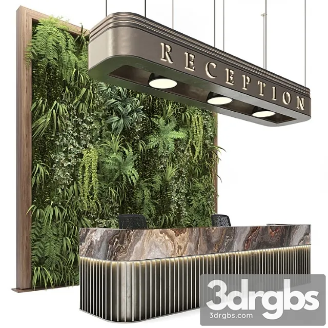 Reception with wall plants 2 3dsmax Download