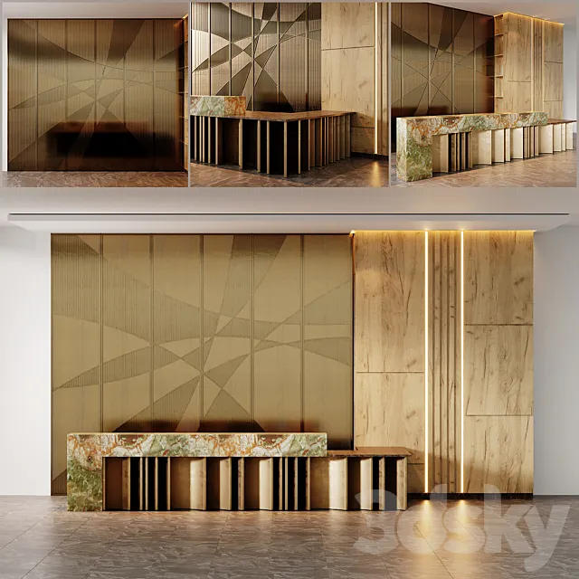 Reception Zone 3DS Max Model