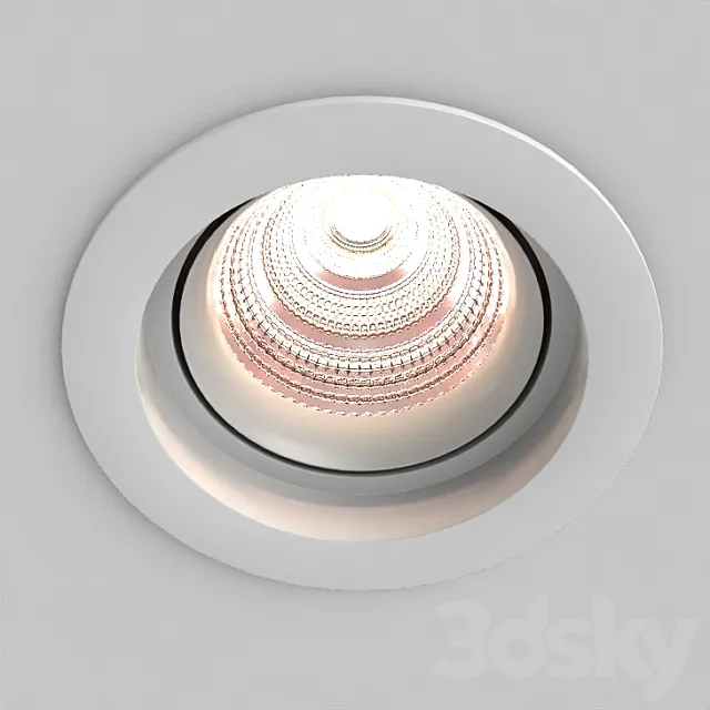 Recessed Ceiling Light Downlight 3DS Max Model