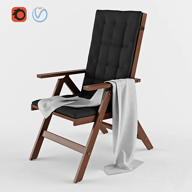 Reclining Chair Ikea ÄPPLARÖ 3ds Max