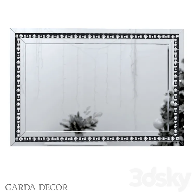 Rectangular Decorative Mirror 50SX-1823\/1 Garda Decor 3DS Max