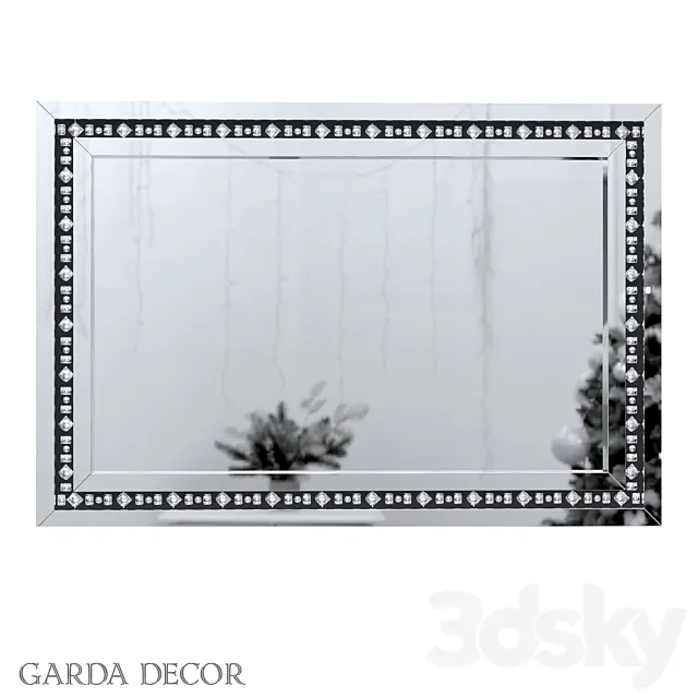 Rectangular Decorative Mirror 50SX-1823_1 Garda Decor 3DSMax File