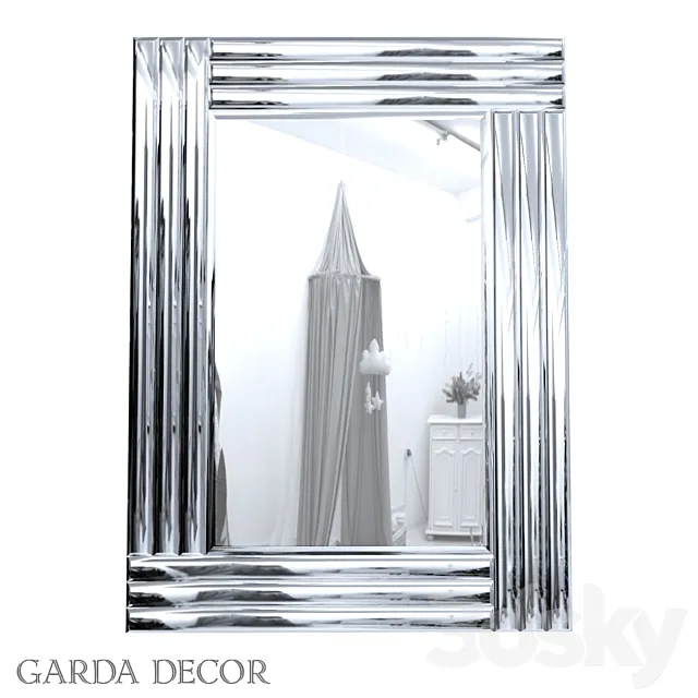 Rectangular Decorative Mirror 50SX-8008_1 Garda Decor 3DSMax File
