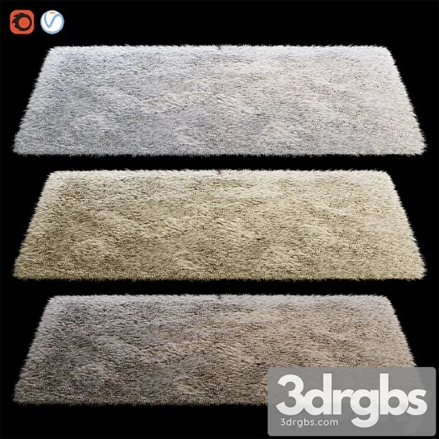 Rectangular Fluffy Carpet 3dsmax Download