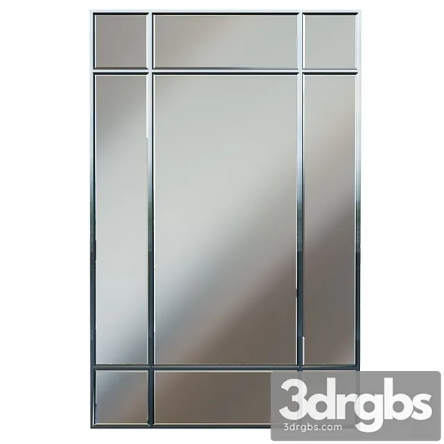 Rectangular Mirror In Chrome Frame KFG048 3dsmax Download