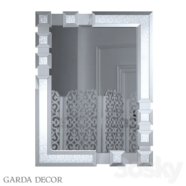 RECTANGULAR MIRROR IN ORIGINAL FRAME 50SX-6488 Garda Decor 3DSMax File