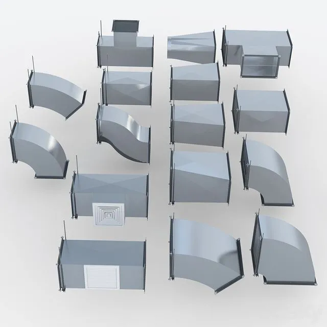 Rectangular ventilation 3dsMax Model