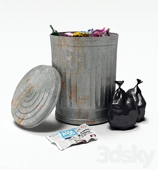 Recyclebin 3DS Max Model