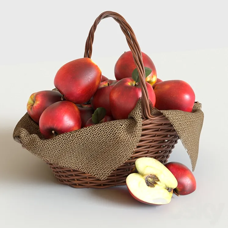 red apples 3DS Max