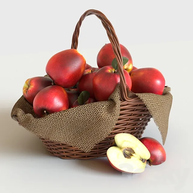 red apples 3DSMax File