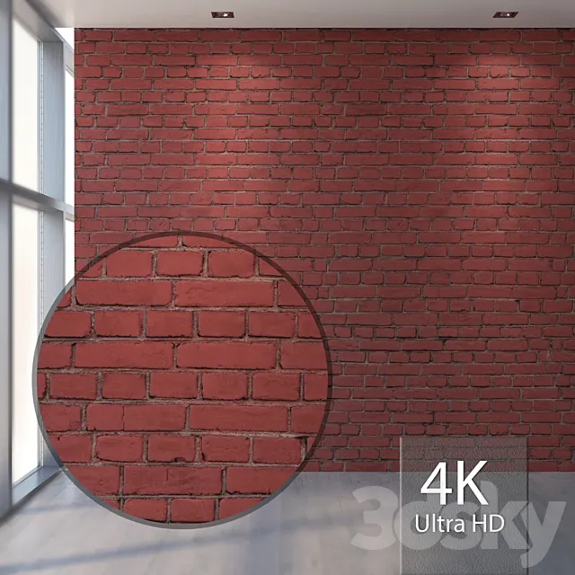 Red brick 808 3ds Max