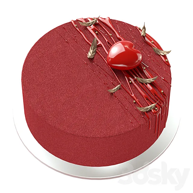 Red Cake 3DS Max Model