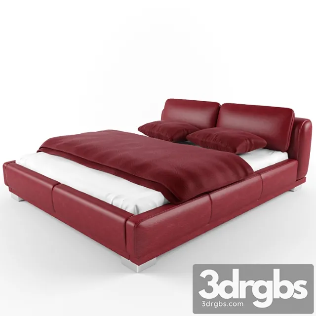 Red Leather Bed 3dsmax Download