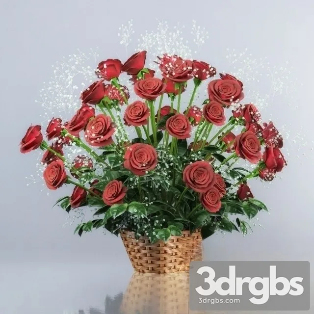Red Roses Bouquet 3dsmax Download
