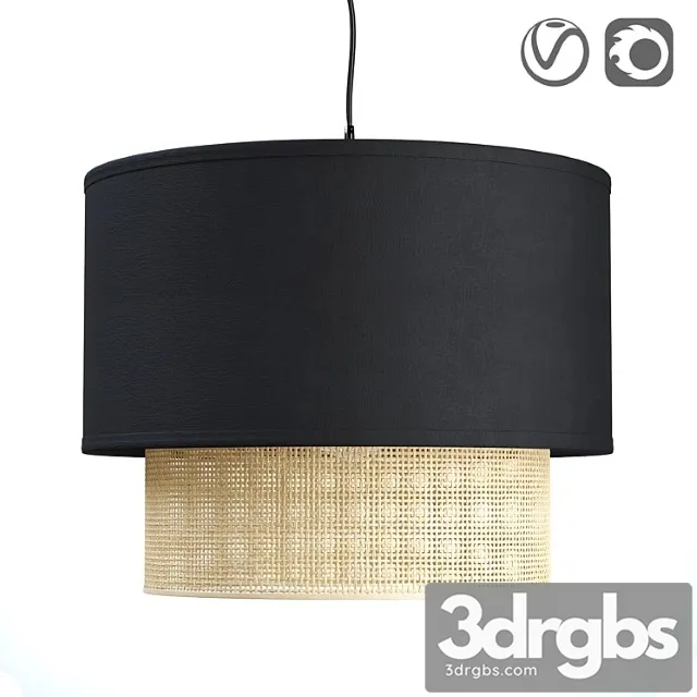 Reed hanging lampshade, dolkie