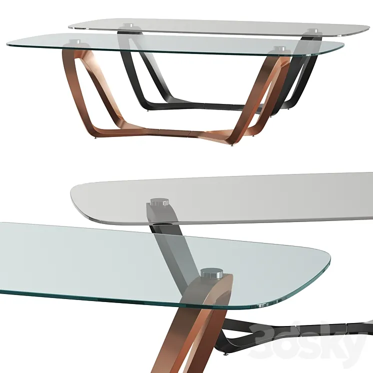 Reflex Angelo Segno 72 Dining Table 3DS Max