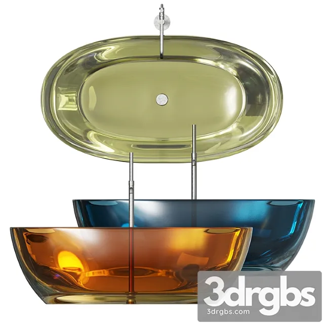 Reflex color bathtub by antonio lupi