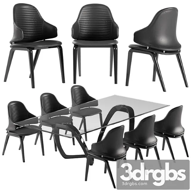Reflex Vela Chair Segno Table Set 3dsmax Download