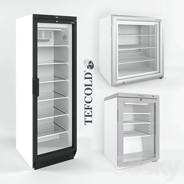 Refrigerated and freezers Tefcold bc85_Tefcold ufsc370g_Tefcold uf100g 3DS Max Model