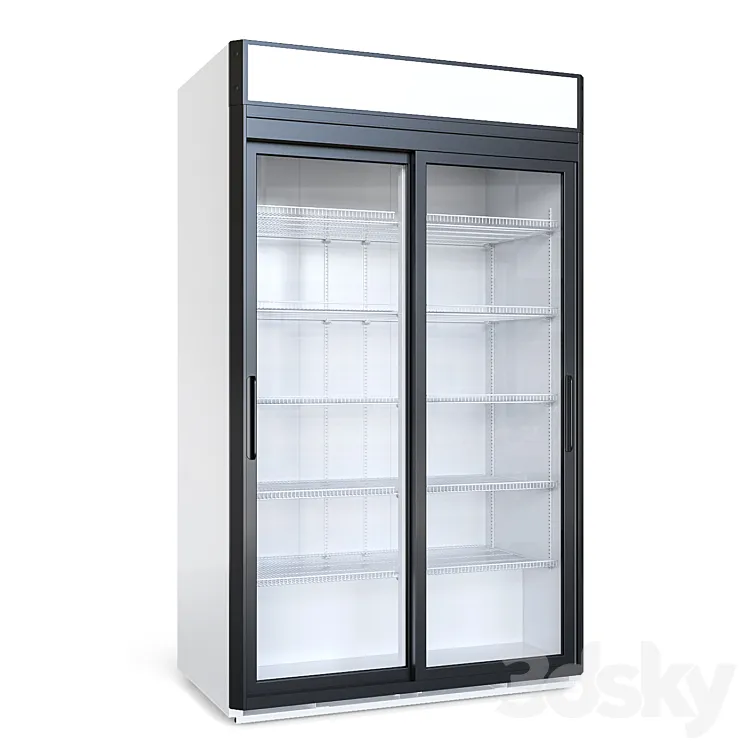 Refrigerated cabinet 1.12 compartment 3DS Max Model