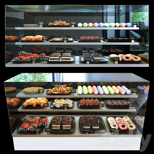 Refrigerated confectionery display case 3DSMax File