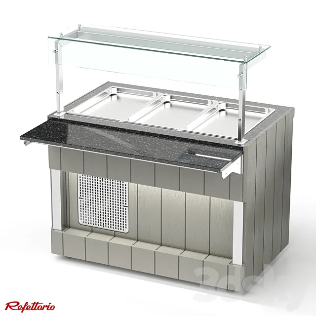 Refrigerated counter RC1 Capital (100) 3DS Max Model