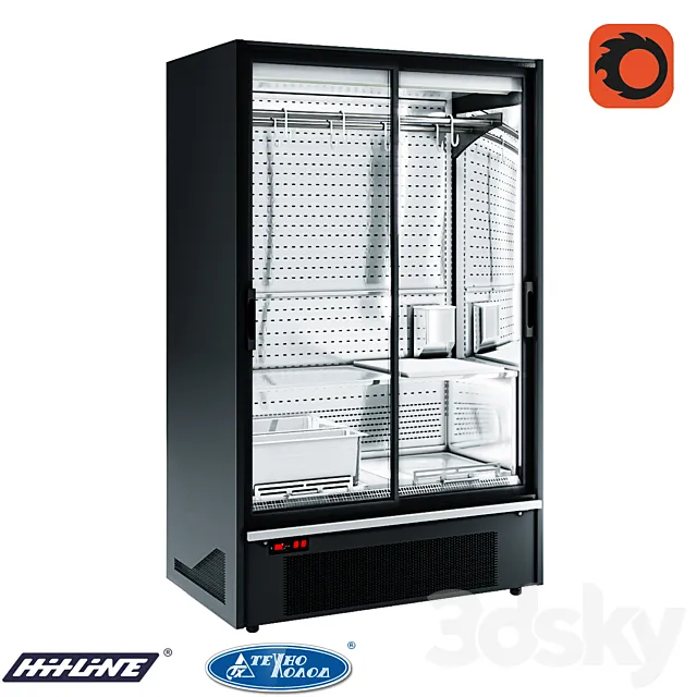 Refrigerated display case 2057 Indiana medium AV 070 meat D 210-DLA 3DS Max Model