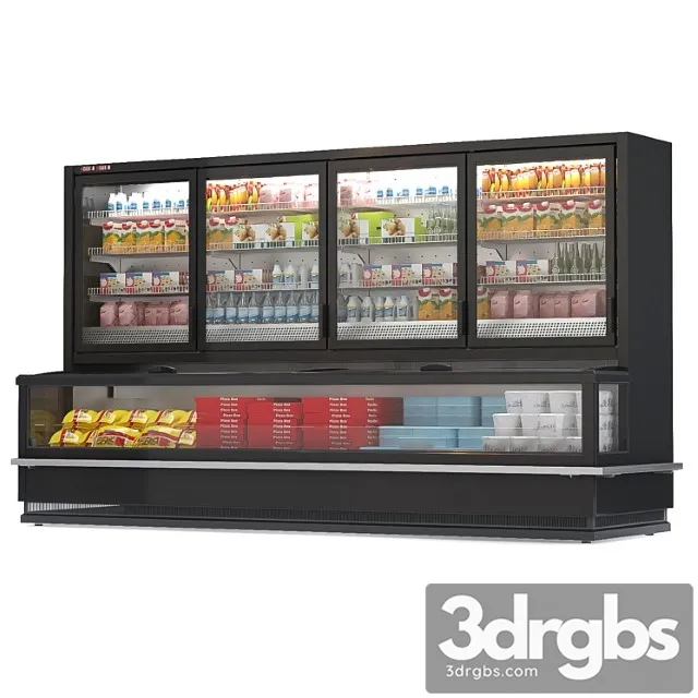 Refrigerated display case hitline