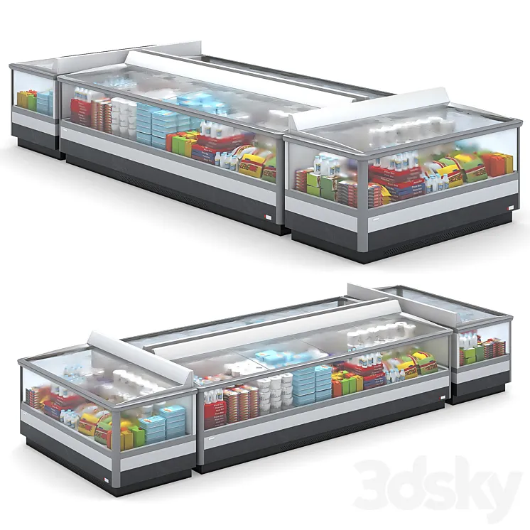 Refrigerated Display Cases 3DS Max Model