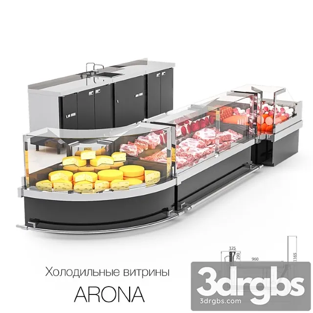 Refrigerated display cases arona