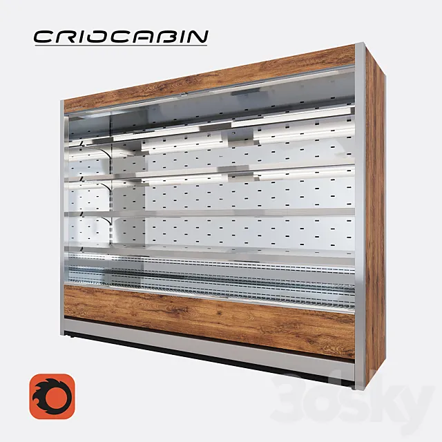 Refrigerated showcase Criocabin ETHOS 3ds Max