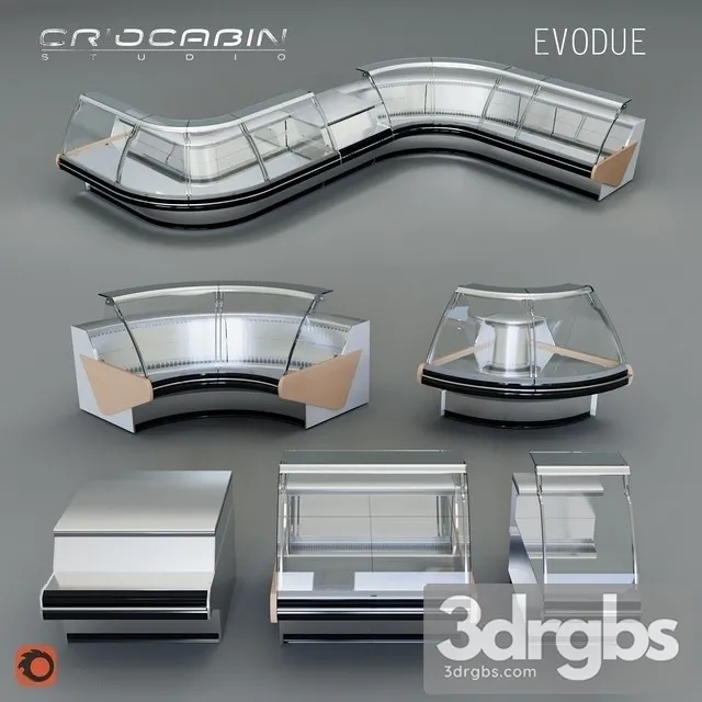 Refrigerated Showcase Criocabin Evodue 3dsmax Download