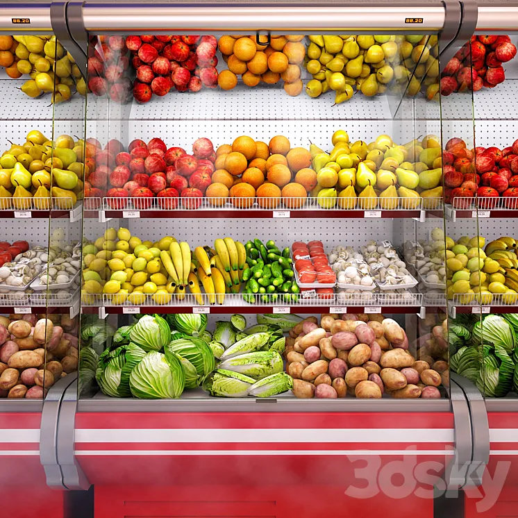 Refrigerated showcase Fortune 3 3DS Max