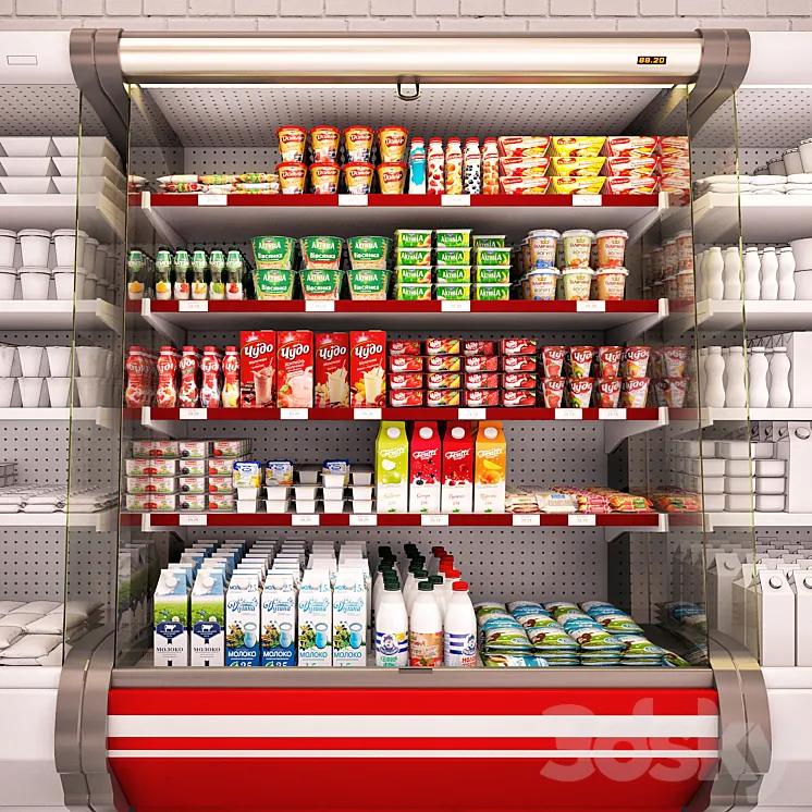 Refrigerated showcase Fortune 3DS Max