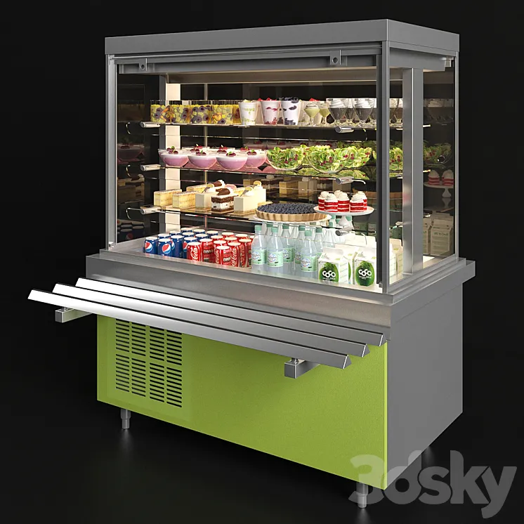 Refrigerated showcase Oasis 3DS Max