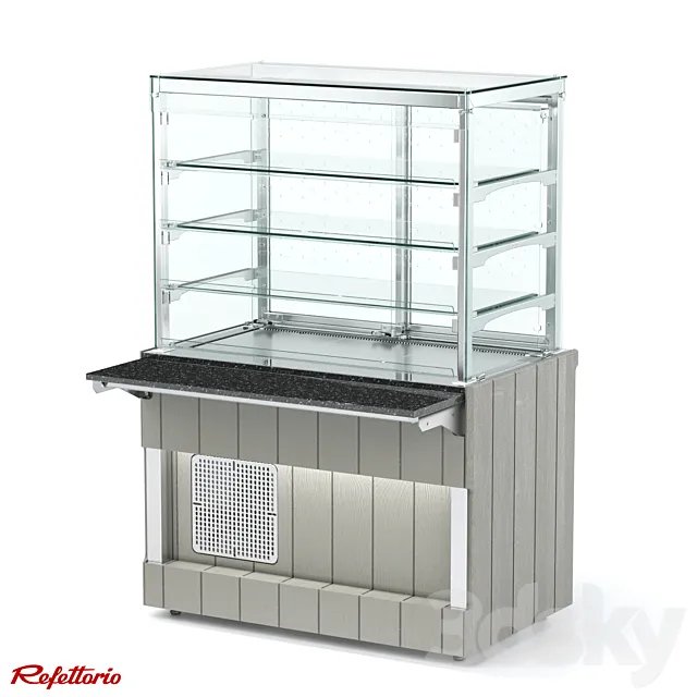 Refrigerated showcase RC2 Capital 3DS Max Model