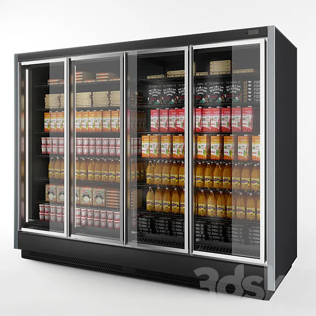 Refrigerated wall cabinet Brandford Tesey Esc 3ds Max