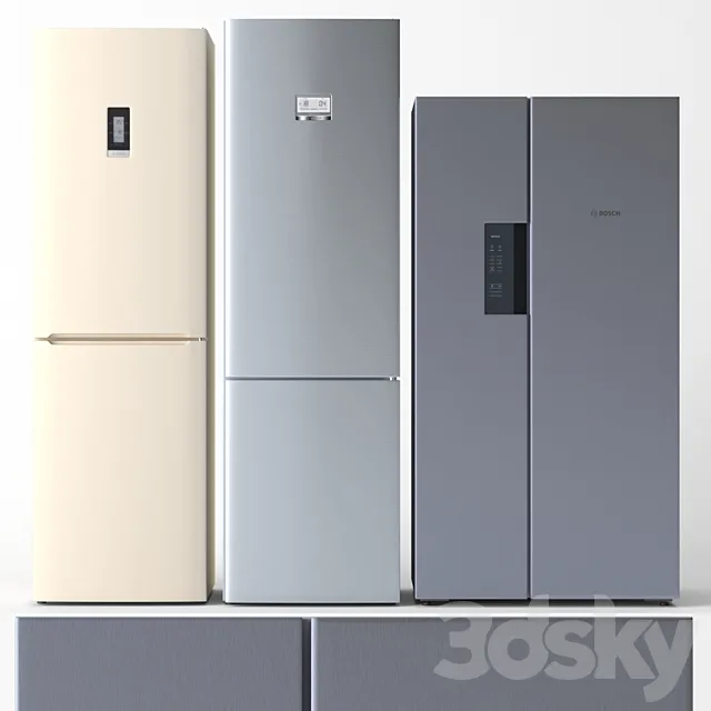 Refrigerator BOSCH 3ds Max