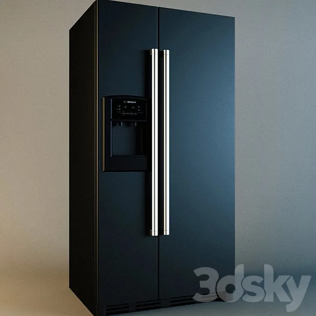 Refrigerator Bosch KAN 58A55 3DS Max Model